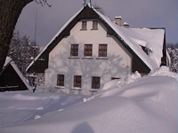 Chata Slunen v zim